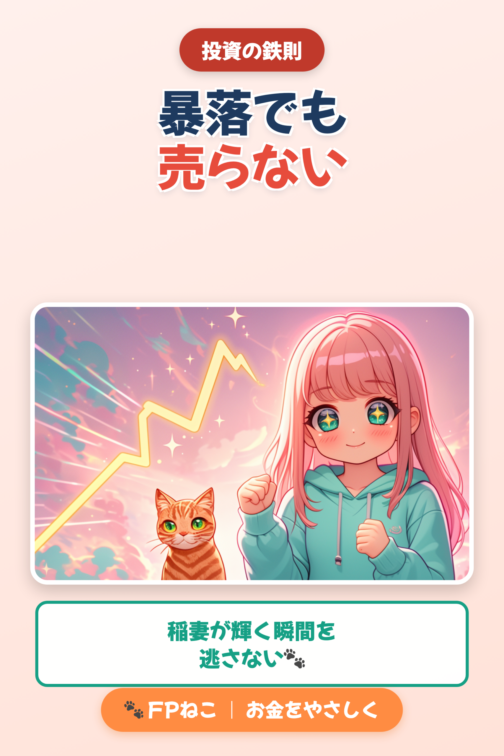 暴落でも売らない｜FPねこ